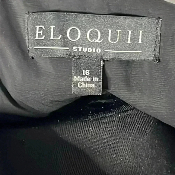 Eloquii Faux Leather Upper and Sheer Overlay Midi Dress NWT Size 16 - Picture 4 of 8